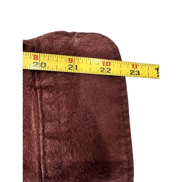 Eddie Bauer Mens Large Heavy 100% Cotton Flannel Chamois Brown Outdoor Shirt-Jac - Picture 8 of 11